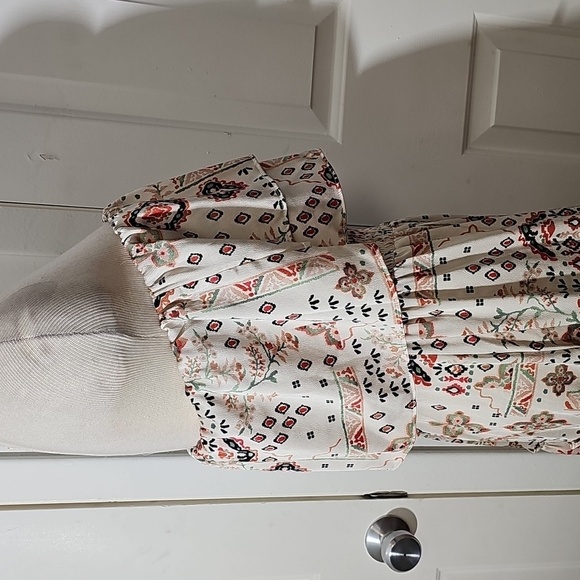 1. State Strapless Summer Tiered Ruffel Dress. Multipal Colors. Size Large. - Picture 5 of 7